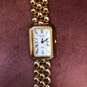 Vintage Woman's Bulova Mechanical Watch Gold Chain